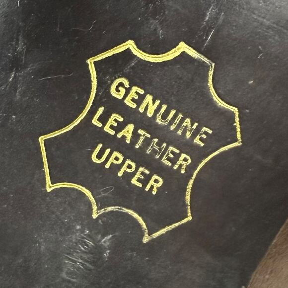 90's KENNETH COLE UNLISTED brown leather chunky heel square toe shoes - Picture 6 of 16